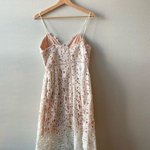 White lace dress